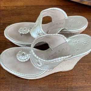 Light Gold Jack Roger Wedges